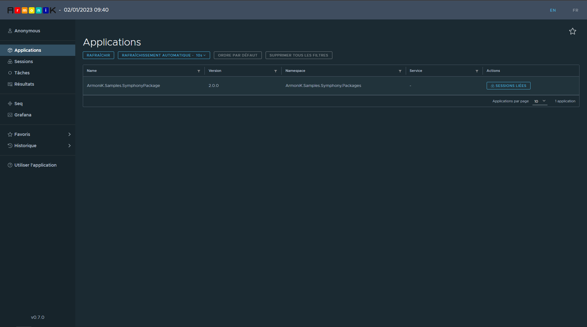 ArmoniK Admin GUI